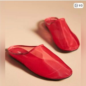 Jeffrey Campbell red Mesh Flats sz 8